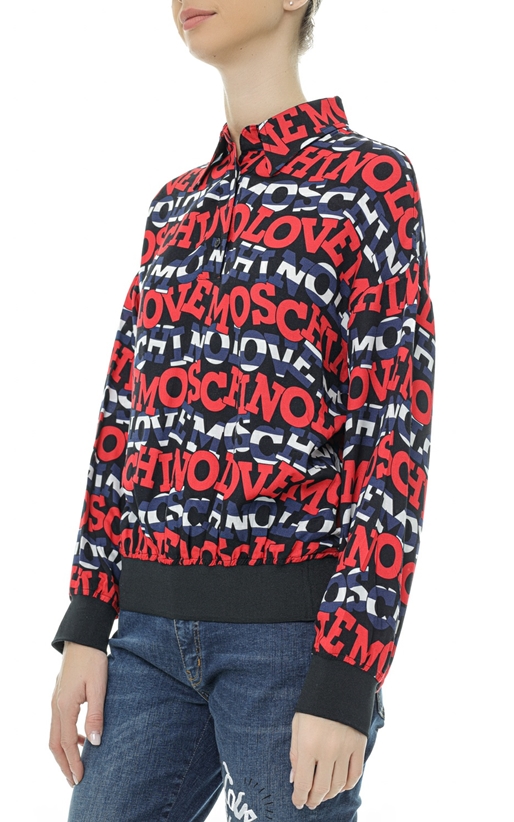 LOVE MOSCHINO-Bluza cu imprimeu grafic logo